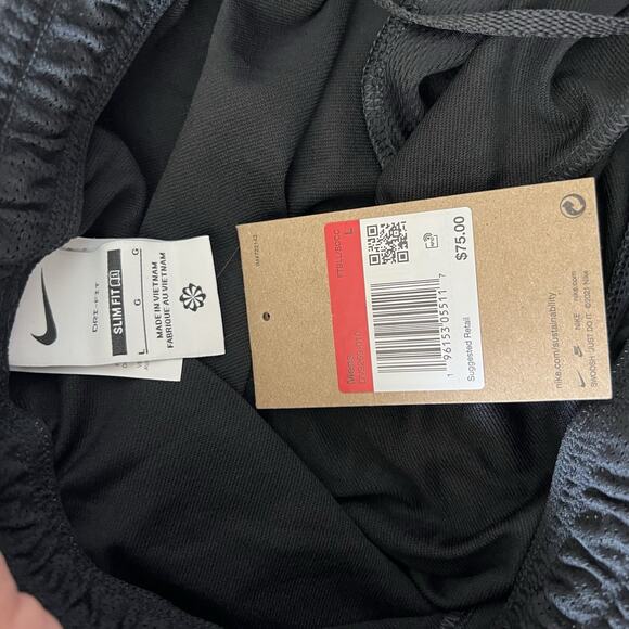 Nike Dri-Fit Strike Soccer Pants Mens Large Slim Black Ankle Zip DV9269-010 NWT - Picture 8 of 9